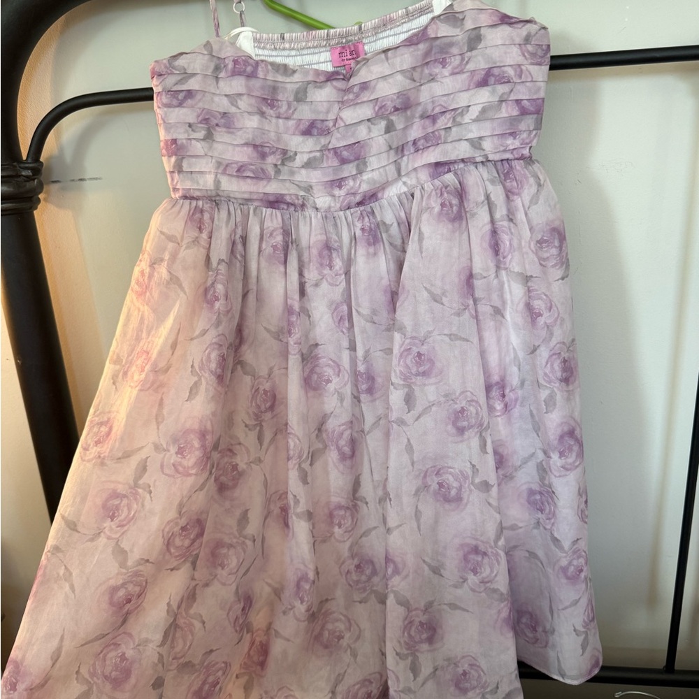 Miami Lavender Floral Mini Dress